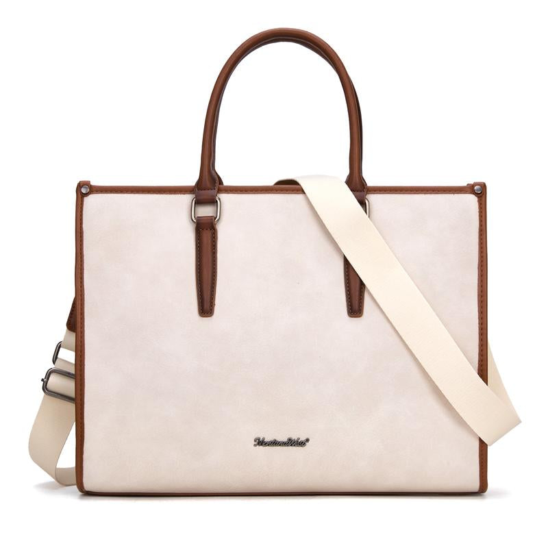 Montana West Laptop Tote Bag for Women 15.6 Inch Waterproof Leather Computer Bags Business Office Work Briefcase