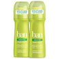 Ban Roll-On Antiperspirant Deodorant, Unscented, 3.5 oz (Twin Pack)