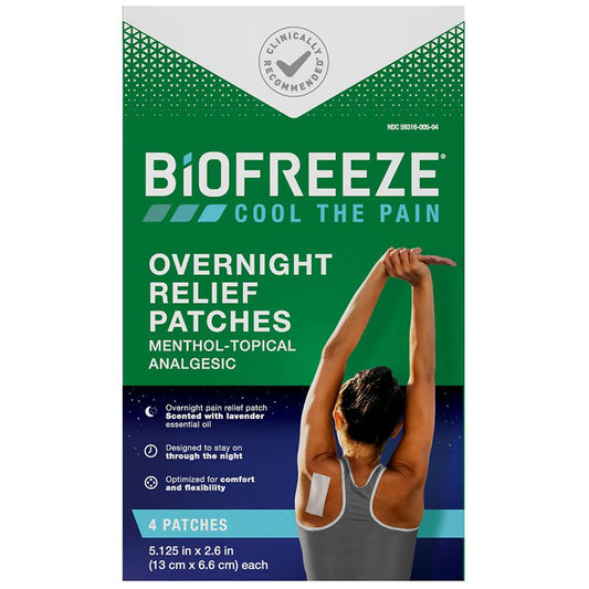 Biofreeze  Pain Relieving Patch  Overnight  4 Ct