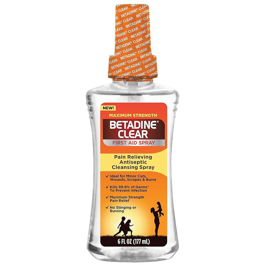Betadine Clear  Maximum Strength  First Aid Spray 6 Fl Oz