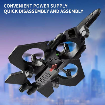 RC Stunt Fighter Jet Toy for Kids with 360° Flips & LED Lights | Easy to Fly Kids Drone,Vertical Takeoff and Landing.Colorful LED Lights, Easy RC Drone Toy for Beginners.Christmas Gift. Remote Control Plane Remote Control Aircraft