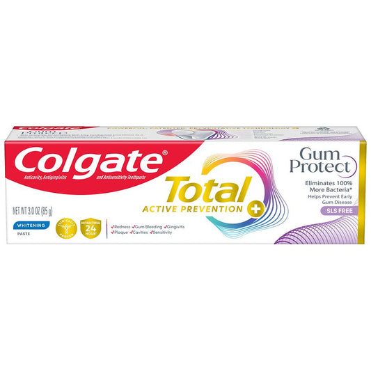 Colgate Total Active Prevention Gum Protect Whitening Toothpaste Mint 3 Oz