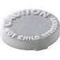Rexam Snap Cap Vials – White Caution Safety Caps (100 Count, 30/60 Dr)