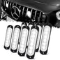 DIBMS Dual Color LED Emergency Strobe Lights - 8X Amber & White 6 LED Warning Light Bar for Cars, Trucks, Vans, ATVs & SUVs - Surface Mount Hazard Lights