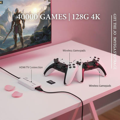 Valentine'S Day Gift 2026 New Upgraded Retro Game Stick - 40,000+ Games 26 Emulators 4K HDMI | Plug & Play Wireless Controller for Tv/Monitor