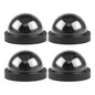 4Packs Fake Security Camera Dome Dummy Camera w/ Realistic Looking Flash LED Lights Simulated Surveillance Security for Home Shop Factory