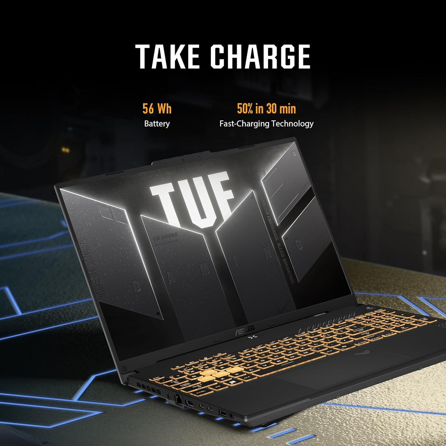 ASUS TUF Gaming F16 Gaming Laptop, 16” FHD+ 144Hz Ips-Level 16:10 Display, Intel® Core™ 5 210H, NVIDIA® Geforce RTX™ 4050, 16GB DDR5, 512GB Pcie Gen4 SSD, Wi-Fi 6, Win11 Home, FX607VU-SS53
