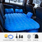 Car Backseat Air Mattress Inflatable Travel Bed for SUV Sedan Holiday Road Trip Sleeping Pad Comfortable Rest for Kids Pets Soft Flocking Wavy Support
