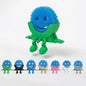 Creative Hanging Sponge Holder with Drainage/Traceless Glue, 3D Printing Countertop Funny Sponge Holders for Kitchen Sink, Keeps Your Sponge Dry & Smiling, for Scrub Daddy Holder (1, Blue)