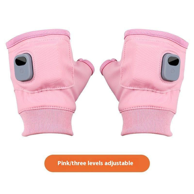 Comfort Warm Gloves Electric Winter Heating USB Rechargeable Smart Warm Winter Gloves for Skiing Cold Weather Driving Hiking Lycra Microfiber Multi-Gear Temperature Adjustment