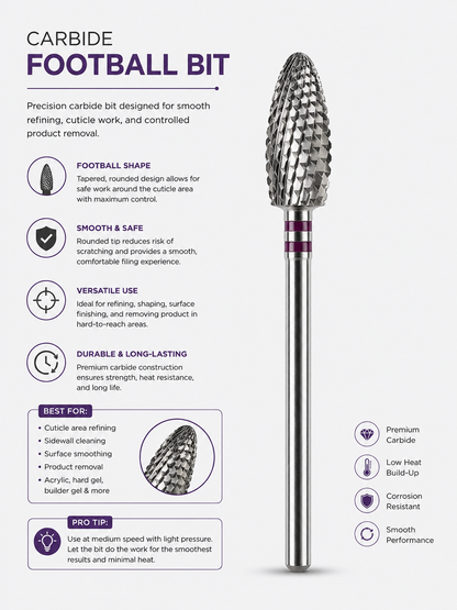 Carbide Football Bits - Medium