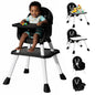 6 in 1 Baby High Chair, Convertible Highchair for Babies and Toddlers (Grey)