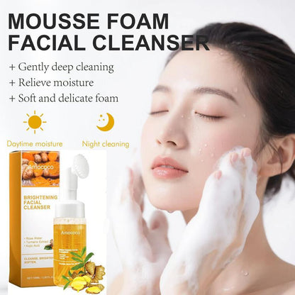 Deep Cleansing Turmeric Brightening Facial Cleanser for Oily Skin - Comforting Facial Wash for a Radiant Glow