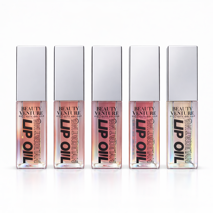 Hydrating 5 Piece Lip Oil Set - Infused with Vitamin E, Ballerina