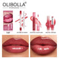 OLIBOLLA Volume Lip Sculpt Trio Set Lip Liner Lipstick Lip Glaze 3-In-1 Easy Color Gift Box for Flawless Glossy Lips