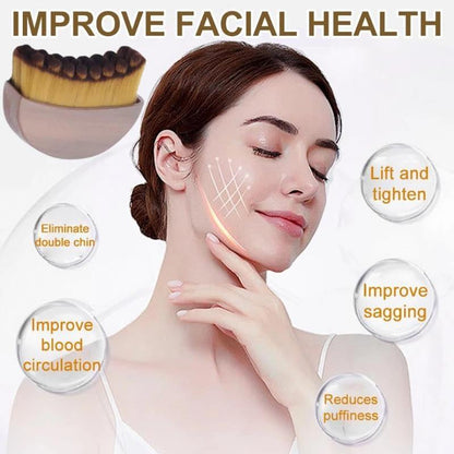 New Lymphatic Contour Face Brush, Dry Brushing Face Brush, Lymphatic Drainage Massager for Face, Chin & Jawline Sculpting, Ergonomically Designed to Fit the Skin Precisely and Relieve Fatigue