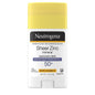 Neutrogena Sheer Zinc Oxide Mineral Sunscreen Stick With Vitamin E, Broad Spectrum SPF 50+ & UVA/UVB Protection, Water Resistant & Residue-Free Application, Paraben/Dye Free, 1.5 Oz