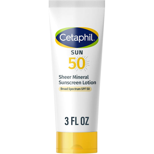 Cetaphil Sun Broad Spectrum Spf 50  Sheer Mineral Sunscreen  3 Fl Oz
