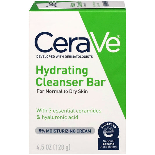 CeraVe 5% Moisturizing Cream Hydrating Cleanser Bar 4.5 Oz