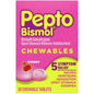 Pepto Bismol Upset Stomach Reliever/Antidiarrheal, Chewable Tablets, Cherry