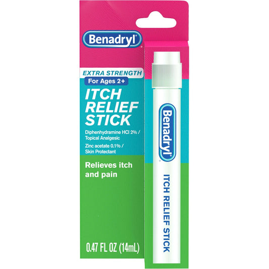 Benadryl Extra Strength Itch Relief Stick - 0.47 oz - Topical Antihistamine & Analgesic