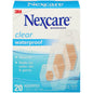 Nexcare Waterproof Bandages, Clear & Breathable, Assorted Sizes, 20 Count