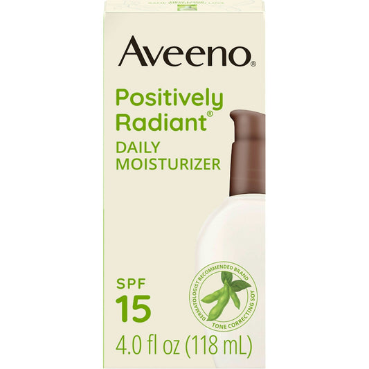 Aveeno® Positively Radiant® Daily Facial Moisturizer – SPF 15 (4 fl oz)