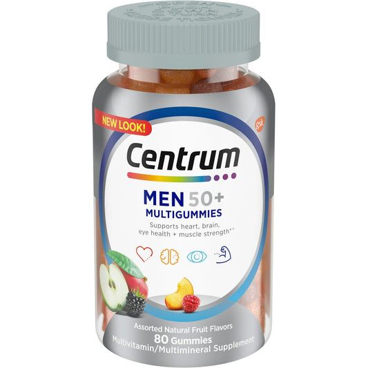 Centrum Men 50+ Multivitamin gummies Fruit 80Ct