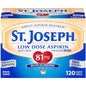 St. Joseph Low Dose Aspirin  Tablets 120 Ea