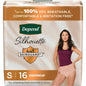Depend® Silhouette™ Incontinence & Postpartum Underwear – Small, Pink (Maximum Absorbency)