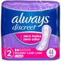 Always Discreet Very Light Absorbency Long Length Incontinence Liners