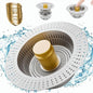 3 in 1 Kitchen Sink Drain Strainer,Universal Stainless Steel Kitchen Sink Stopper, Pop up Anti-Clogging for 3-1/2 Inch US Standard Sink Drain Strainer