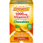 Emergen-C Vitamin C Chewable Tablets, Orange Blast – 1000mg – 40 Count