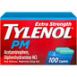 Tylenol PM Extra Strength Nighttime Pain Reliever & Sleep Aid, 100 Caplets