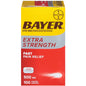 Bayer Extra Strength Aspirin 500mg Coated Caplets – Powerful Pain Relief, 100 ct