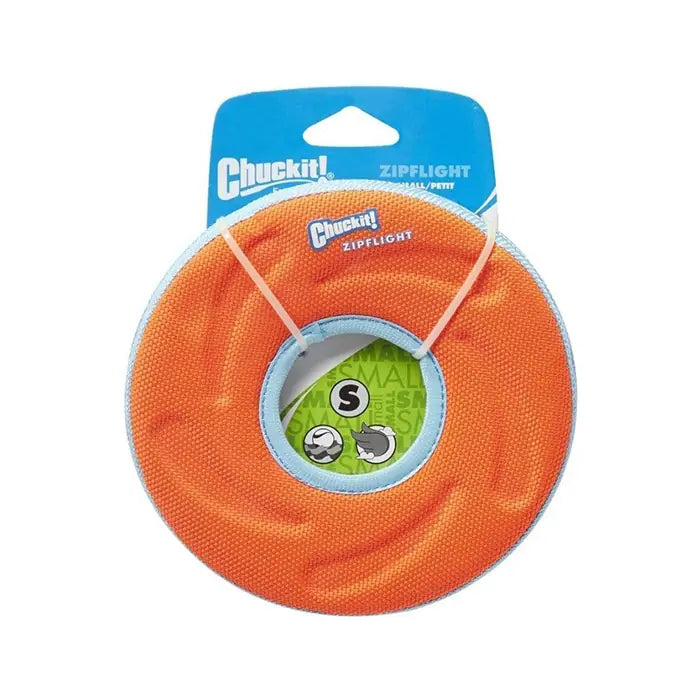 Chuckit Amphibious ZipFlight Floating Dog Frisbee Toy Small