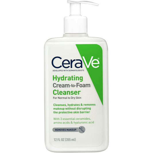 CeraVe Hydrating Cream To Foam Cleanser 12 Fl Oz