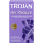 Trojan Her Pleasure Sensations Lubricated Latex Condoms