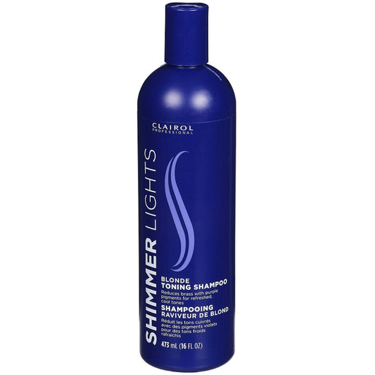 Clairol Professional Shimmer Lights Blonde Toning Shampoo, 16 Oz