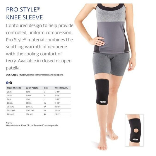 Bell-Horn Open Patella ProStyle Knee Sleeve Large
