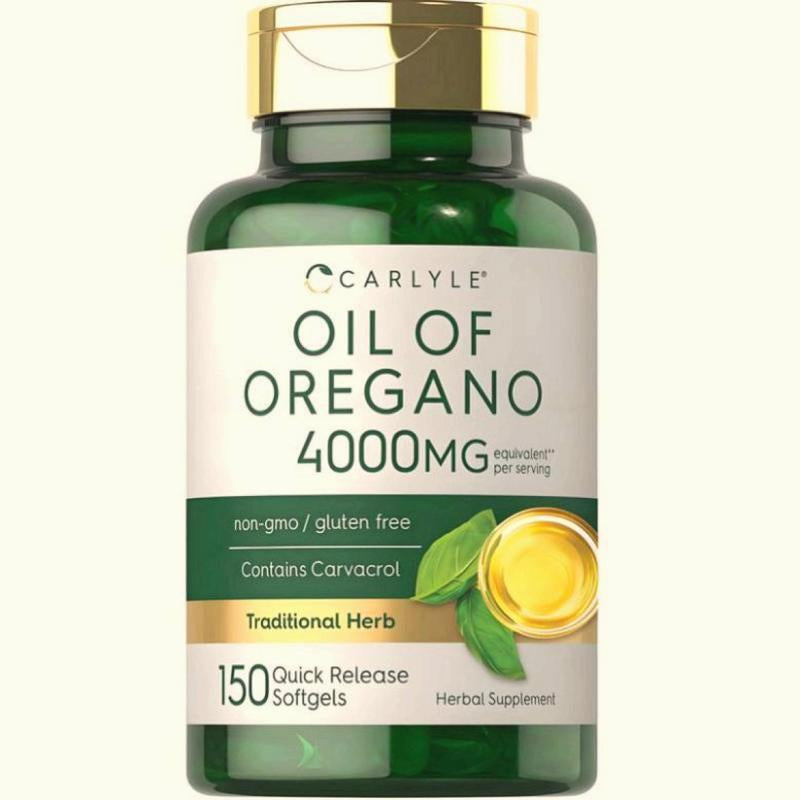 Carlyle Oil of Oregano 4000Mg Supplement 150 Softgel Capsules Non-Gmo Gluten Free Contains Carvacrol Traditional Herb Health Food