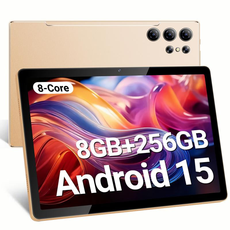 【2026 New Year Gift】X9 Tablet 256GB ROM Touchscreen Dual Camera Bluetooth Keyboard Case Mouse Stylus Type-C Charging Large Storage Portable Cellphone Smartphone