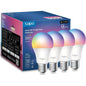 Tp-Link T& Tapo L535E(4-Pack) Smart Light Bulbs, 1100 Lumens High Brightness (75W Equivalent), Matter-Certified, 16M Colors Wifi Light Bulb, Dimmable, Works W/Siri, Alexa & Google Home,A19 E26