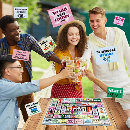 Drinking Board Games for Adults, Rubber Mat Drinking Board Game, Funny Party Int
