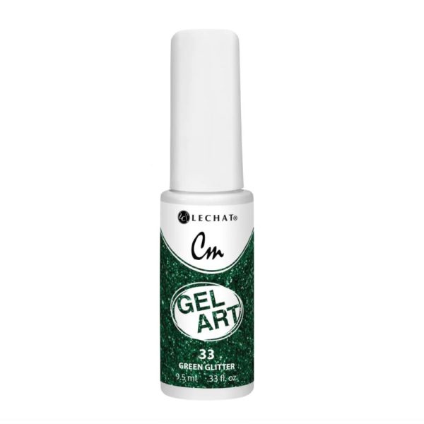 Lechat - CM Gel Art - 33 Green Glitter .3oz