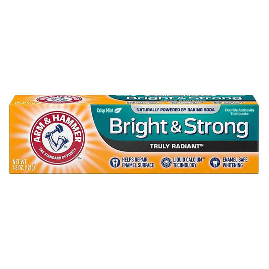 Arm & Hammer Truly Radiant Whitening & Enamel Strengthening Toothpaste, 4.3 oz Tube
