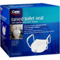 Carex E-Z Lock Raised Toilet Seat With Non-Adjustable Handles