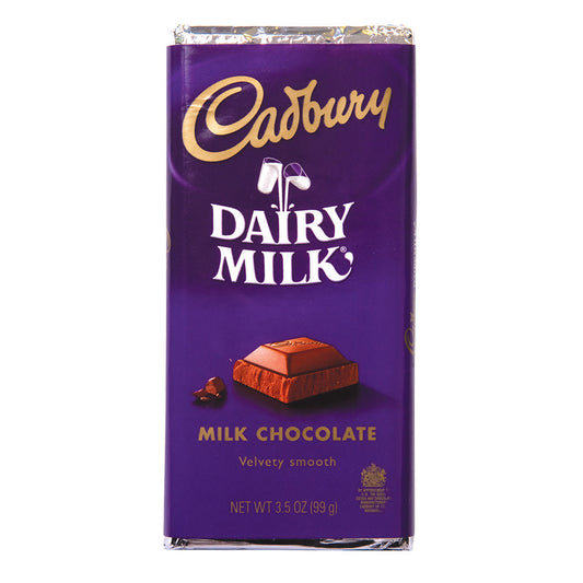 Cadbury Dairy Milk Chocolate 3.5 Oz Bar 14 ct