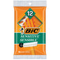 BIC Sensitive Single Blade Disposable Razors - 12 Count - Ideal for Sensitive Skin