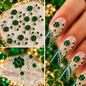 Queen - Nail Charms 10pc - #266 Silver Green Barbies